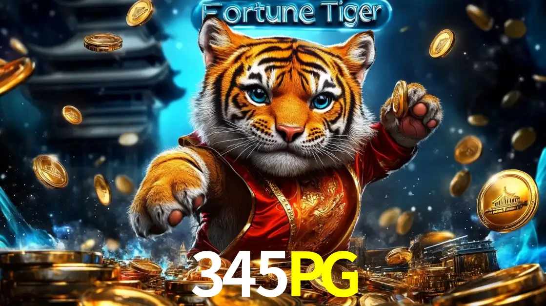 Imagem promocional do jogo de slot Fortune Tiger, com um tigre majestoso em traje tradicional cercado por uma fortuna em moedas de ouro, disponível agora no cassino 345PG.